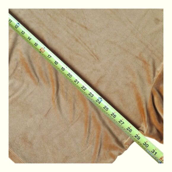 Old Navy Velvet Crop Drop Shoulder Balloon Sleeve Womens 3X Gold Mustard - Picture 10 of 10